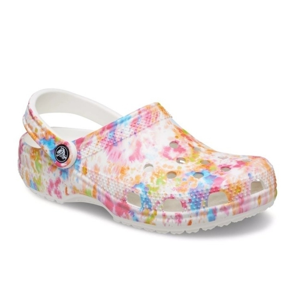 NWT Crocs tie-dye dye graphic clogs